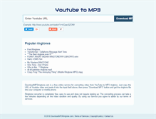 Tablet Screenshot of downloadmp3ringtone.com